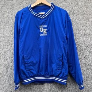 Vintage Kentucky Wildcats Jacket Mens XL Windbreaker Lined Blue